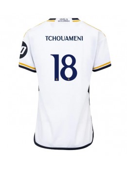 Real Madrid Aurelien Tchouameni #18 Heimtrikot für Frauen 2023-24 Kurzarm